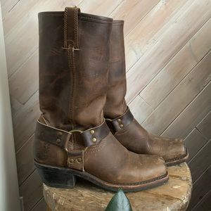 Brown Frye 12R Harness Boots